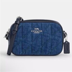 Coach Blue Quilted Crossbody Bag